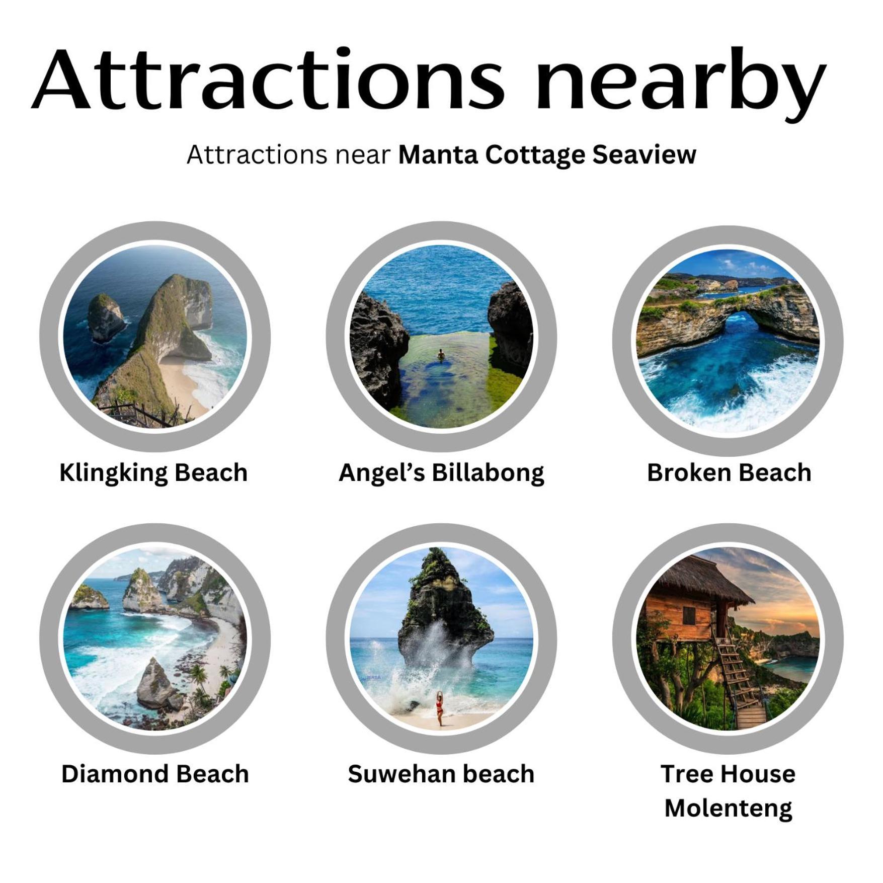 Manta Cottages With Sea View Batununggul エクステリア 写真